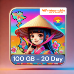 Vietnam Travel eSIM - 20 day 100 GB with number from Vietnamobile